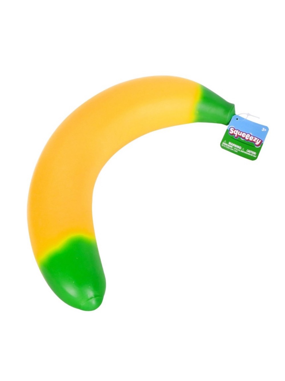 Sunny Days Jumbo Squeezy Yellow & Green Banana Squishy Toy